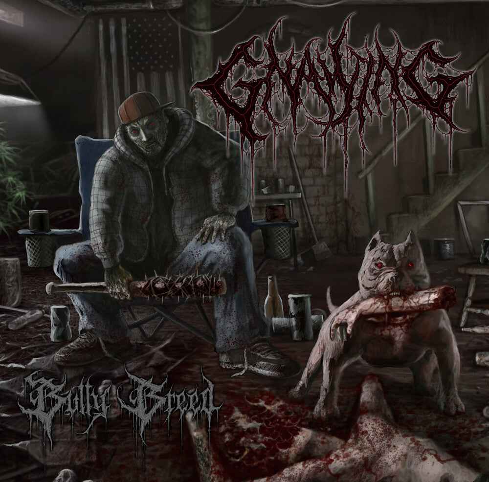 the album cover for Gnawing - Bully Breed