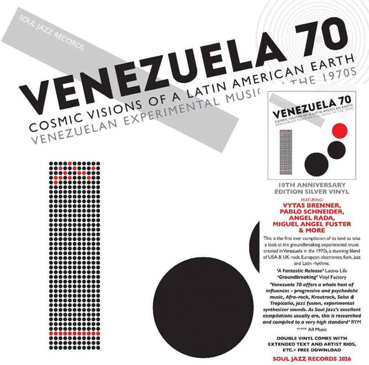 the album cover for Soul Jazz Records Presents - Venezuela 70: Cosmic Visions of Latin American Earth - Experimental in the 1970s (silver Vinyl/2lp)