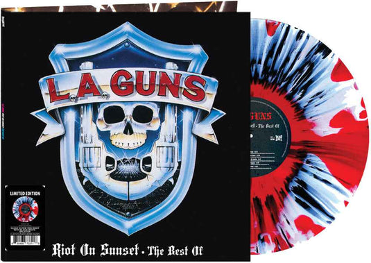 the album cover for L.A. Guns - Riot On Sunset: The Best of 