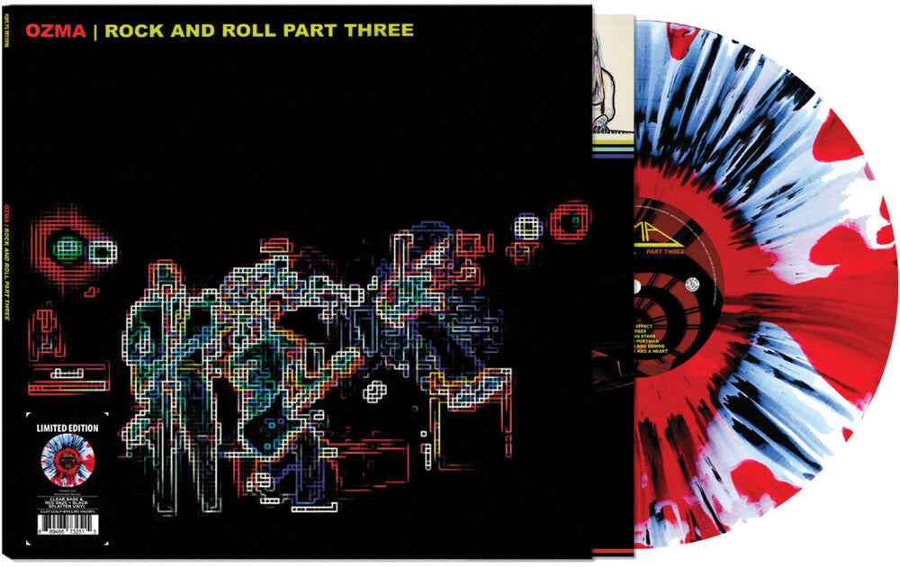 the album cover for Ozma - Rock and Roll Part Three [Black/Clear/Red Haze Splatter]