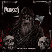 the album cover for Nervosa - Downfall of Mankind