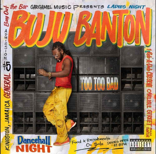 the album cover for Buju Banton - Too Too Bad (Jewl)