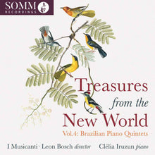 the album cover for Clelia / I Musicanti / Leon Bosch Iruzun - Treasures From the New World / Vol. 4: Brazilian Piano Quintets
