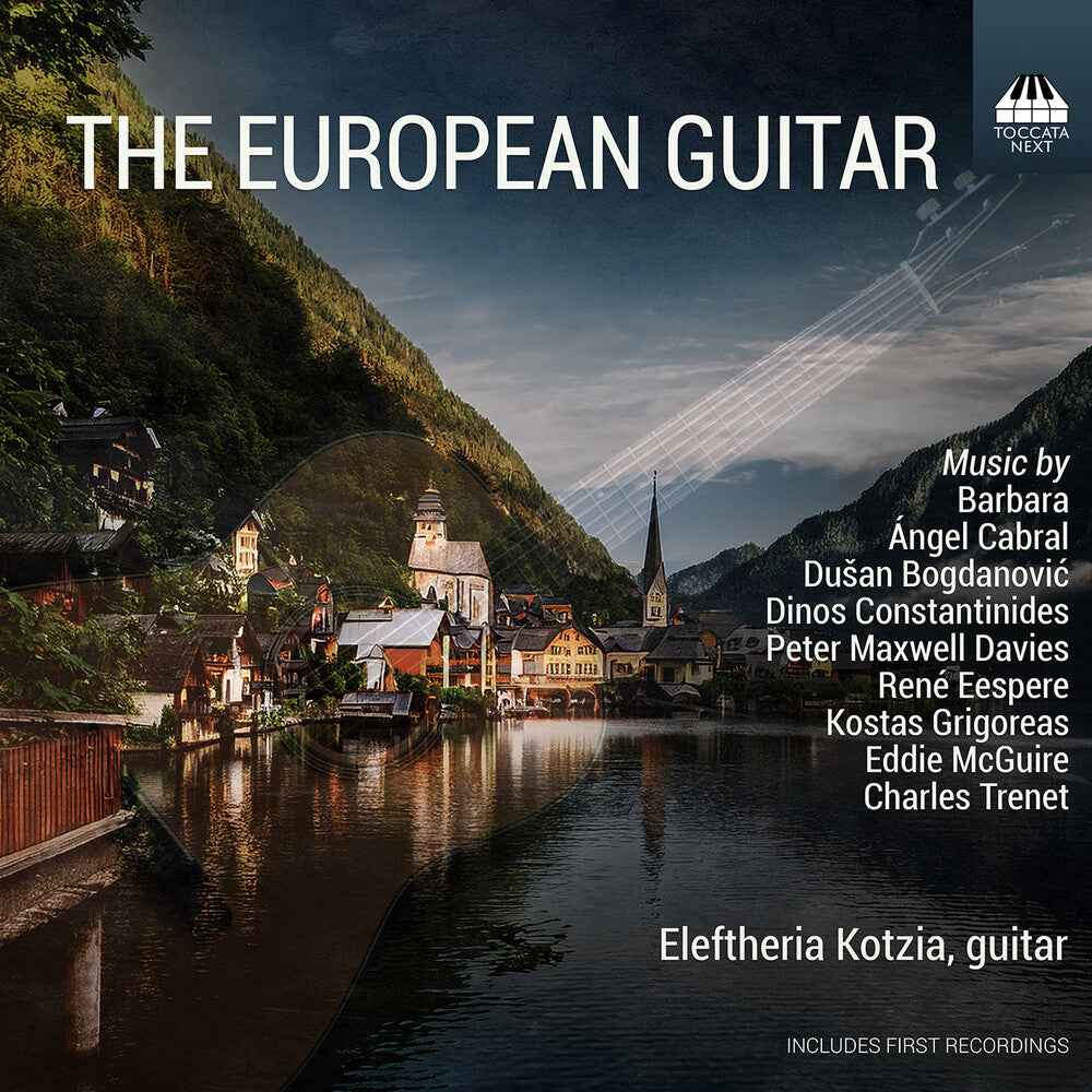 the album cover for Eleftheria Kotzia / Evva Mizerska - European Guitar