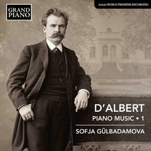 the album cover for Sofja Gülbadamova - D'albert: Pno Music Vol. 1