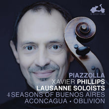 the album cover for Xavier Phillips - Piazzolla: 4 Seasons Of Buenos Aires