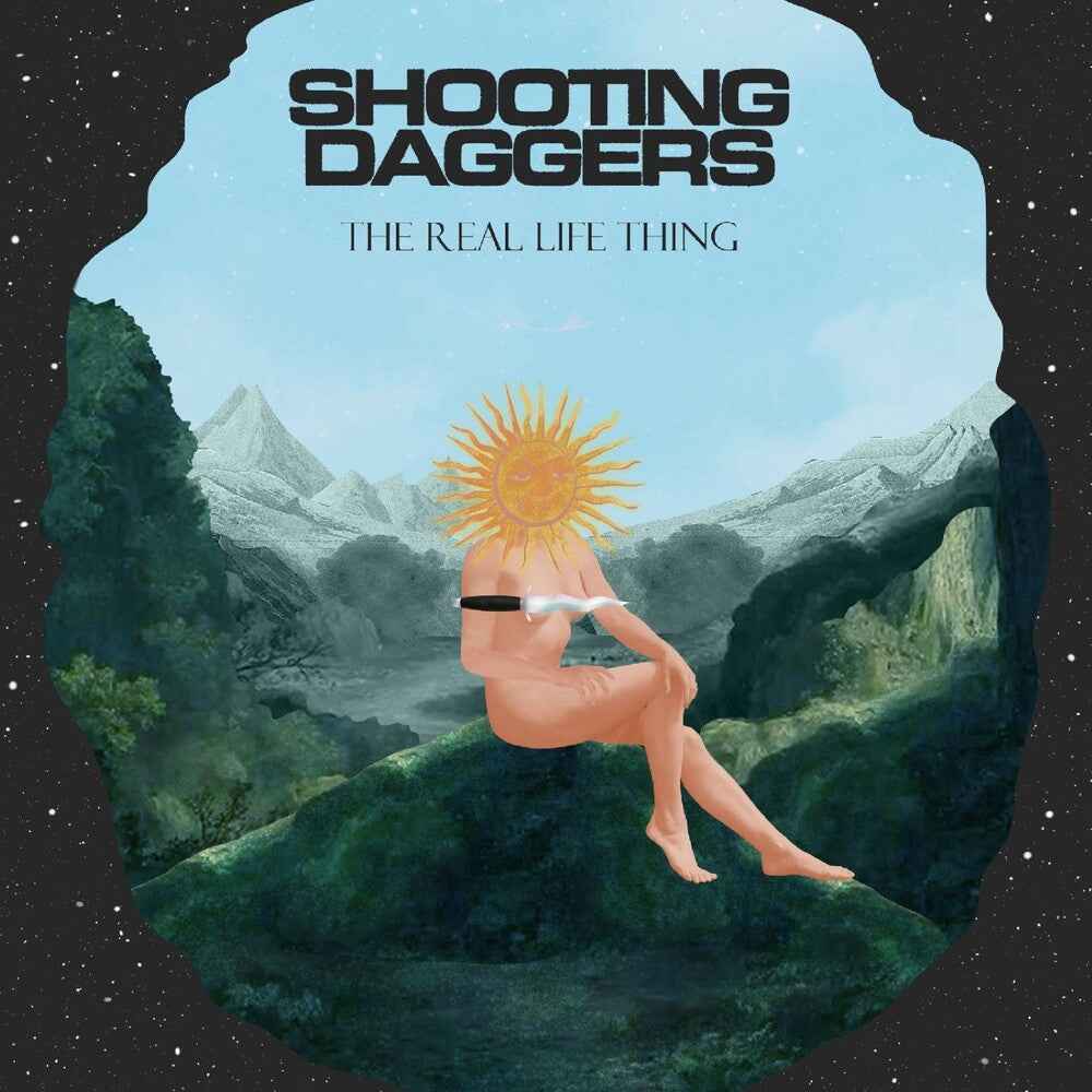 the album cover for Shooting Daggers - Real Life Thing
