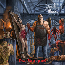 the album cover for Disastrous Murmur - Death Unconquered (bloody-red Vinyl)