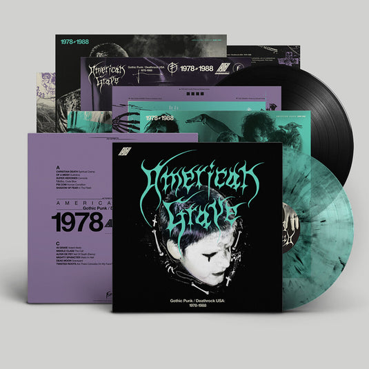 the album cover for American Grave (Gothic Punk / Deathrock Usa 78-88) - American Grave (Gothic Punk / Deathrock Usa 78-88)