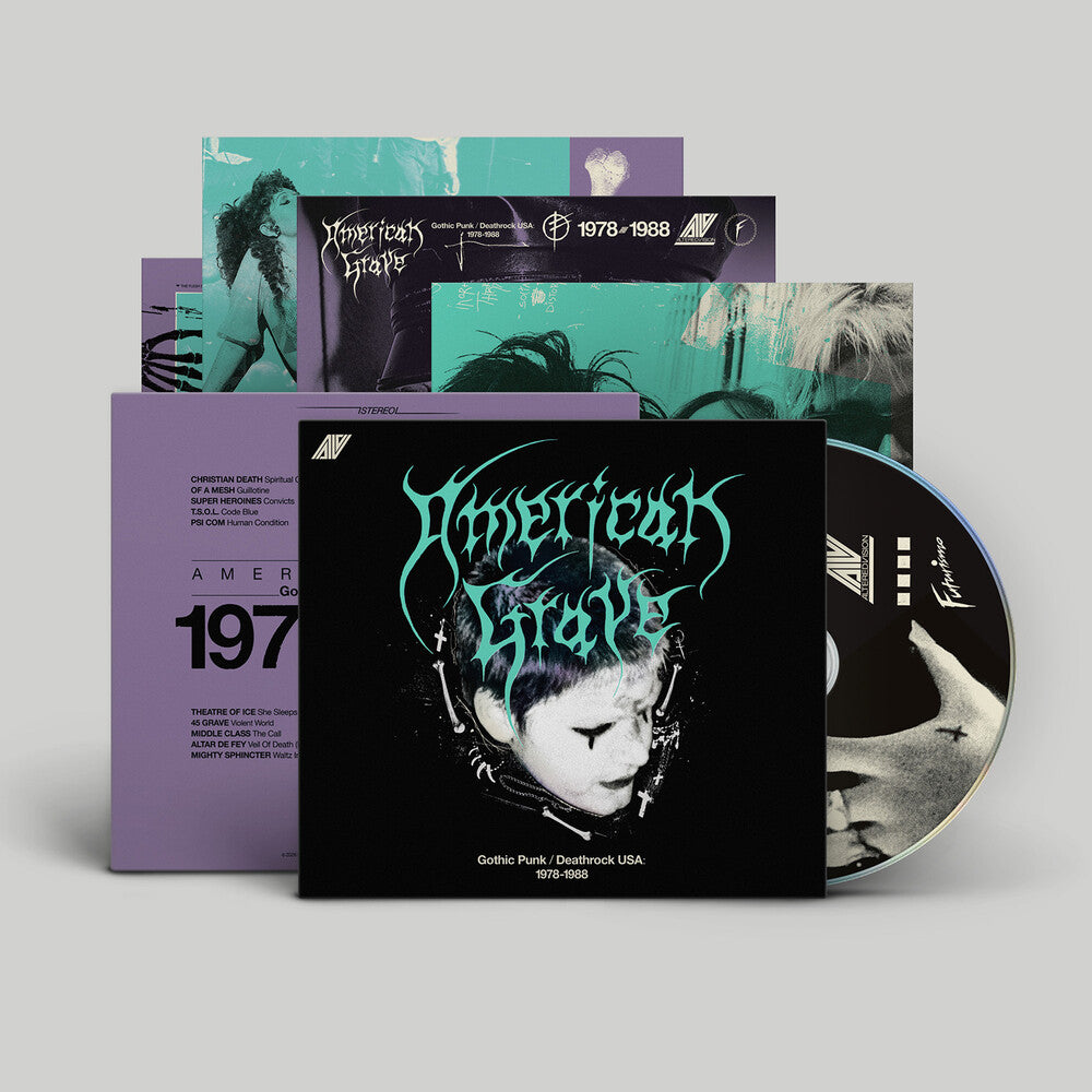 the album cover for American Grave (Gothic Punk / Deathrock Usa 78-88) - American Grave (Gothic Punk / Deathrock Usa 78-88)