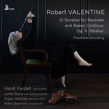 the album cover for Heidi Fardell - Robert Valentine: 12 Sons For Recorder & Basso Con