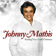the album cover for Johnny Mathis - Sending You A Little Christmas [Colored Vinyl] [Limited Edition] (Wht)