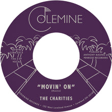 the album cover for Charities - Movin' On / I'm Still Learning How