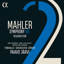 the album cover for Mari Eriksmoen - Mahler: Sym No. 2 Resurrection