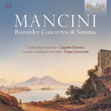 the album cover for Tripla Concordia - Mancini: Recorder Cons & Sons