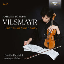 the album cover for Davide Facchini - Vilsmayr: Partitas For Vn Solo
