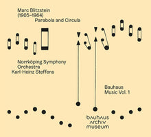 the album cover for Aleksander Nohr - Marc Blitzstein: Parabola & Circula