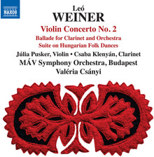 the album cover for Csaba Klenyan - Weiner: Complete Works For Orch Vol. 5