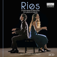 the album cover for Gianluca Faragli - Ries: 5 Polonaises & Marches For Pno 4-Hands
