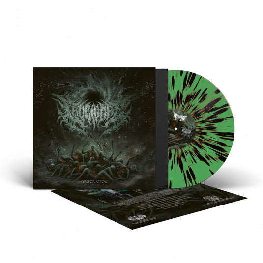 the album cover for Crucivore - Desecration [Colored Vinyl] [Limited Edition] (Ofgv)