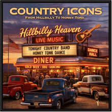 the album cover for Country Icons: From Hillbilly To Honky Tonk / Var - Country Icons: From Hillbilly To Honky Tonk / Var