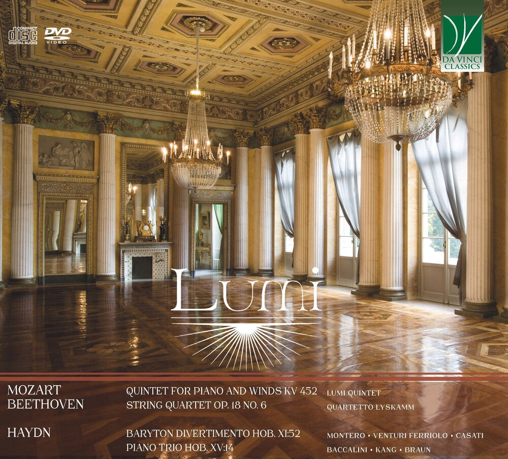 the album cover for Various Artists - Mozart, Haydn, Beethoven: Lumi