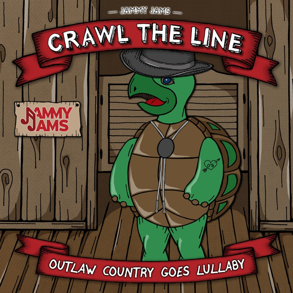 the album cover for Jammy Jams - Crawl The Line: Outlaw Country Goes Lullaby