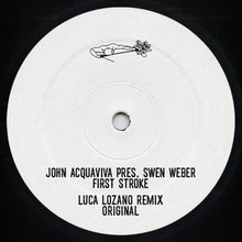 the album cover for John Acquaviva - Pres Swen Weber: First Stroke (Luca Lozano Remix)