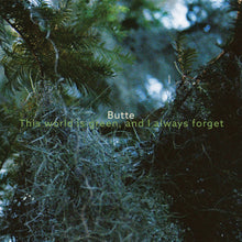 the album cover for Butte - This World Is Green, And I Always Forget [Colored Vinyl]