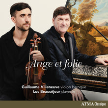 the album cover for Guillaume Villeneuve - Ange Et Folie