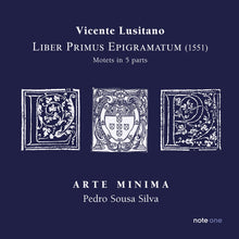 the album cover for Arte Minima - Liber Primus Epigramatum - Motets In 5 Parts