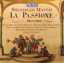 the album cover for Gulia Bolcato - Stanislao Mattei: La Passione Di Gesu Cristo