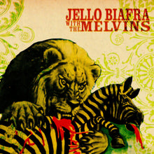 the album cover for Jello Biafra  / Melvins - Never Breathe What You Can't See (Cbgr) [Clear Vinyl]