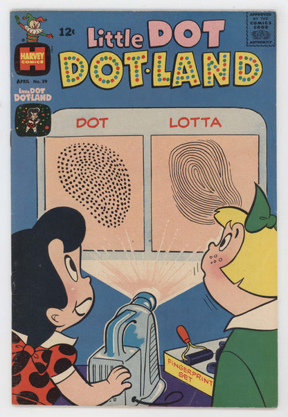 Little Dot Dotland 39 Harvey 1969 FN Warren Kremer Richie Rich Cupcake