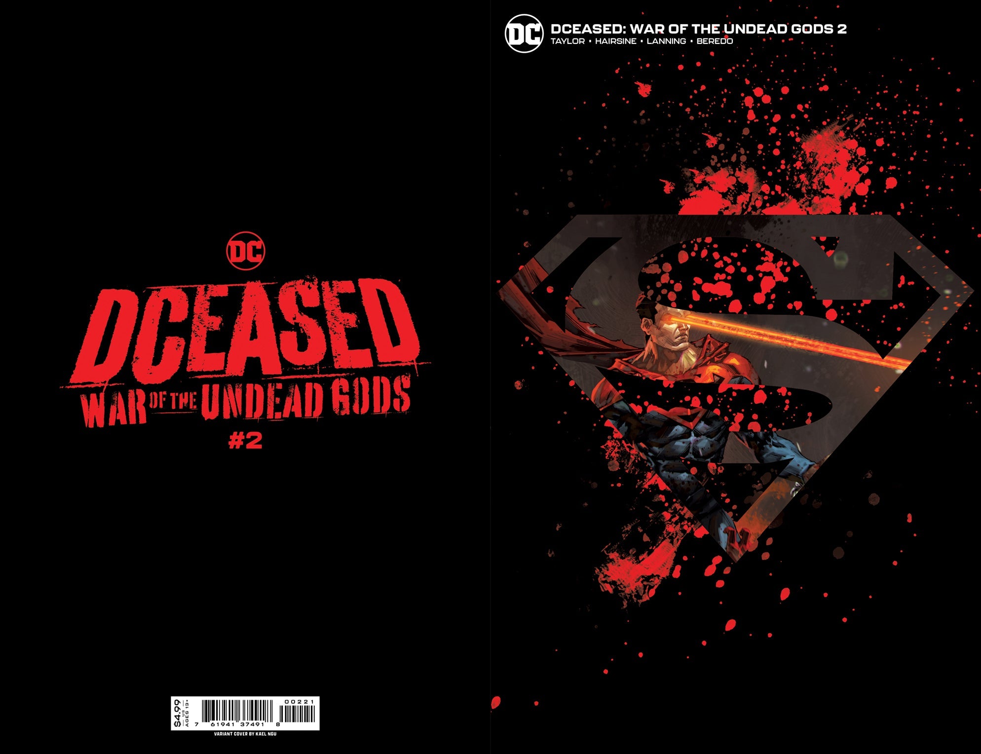 Dceased War Of The Undead Gods #2 (Of 8) B Kael Ngu Acetate Card Stock Variant (09/20/2022) Dc