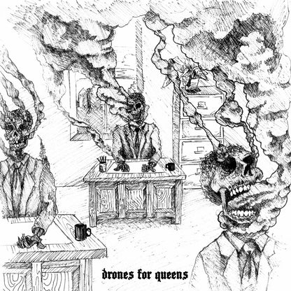 OCCULT 45 / DRONES FOR QUEENS - Split 7-Inch Record (Limited Edition Of 75 Copies on Red Vinyl)