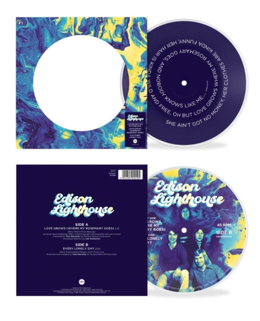 Edison Lighthouse - Love Grows (Where My Rosemary Goes) (Picture Disc) - 7 Inch Vinyl