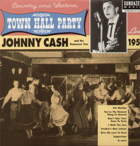 the album cover for Johnny Cash - Live at Town Hall Party 1958
