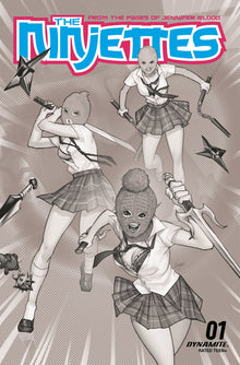 Ninjettes #1 (Of 5) H 1:25 Leirix Li B&W Variant (09/07/2022) Dynamite
