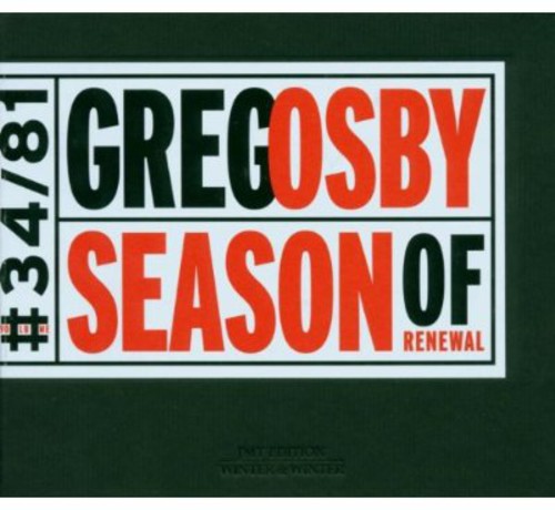 Greg Osby - Season of Renewal Music CD