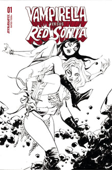 Vampirella Vs Red Sonja #1 I 1:20 Jae Lee B&W Variant (11/02/2022) Dynamite