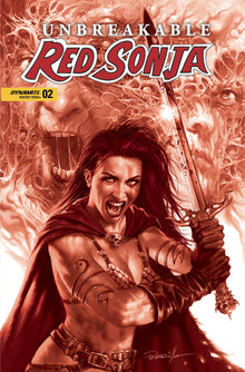 Unbreakable Red Sonja #2 G 1:10 Lucio Parrillo Tint Variant (11/23/2022) Dynamite