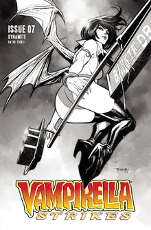 Vampirella Strikes #7 H 1:20 Stephen Segovia B&W Variant (11/23/2022) Dynamite