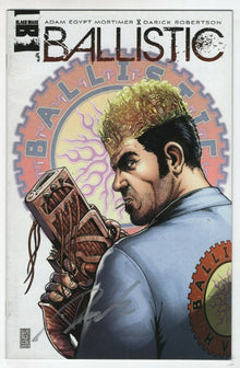 Ballistic 5 Black Mask 2013 VF Signed Darick Robertson