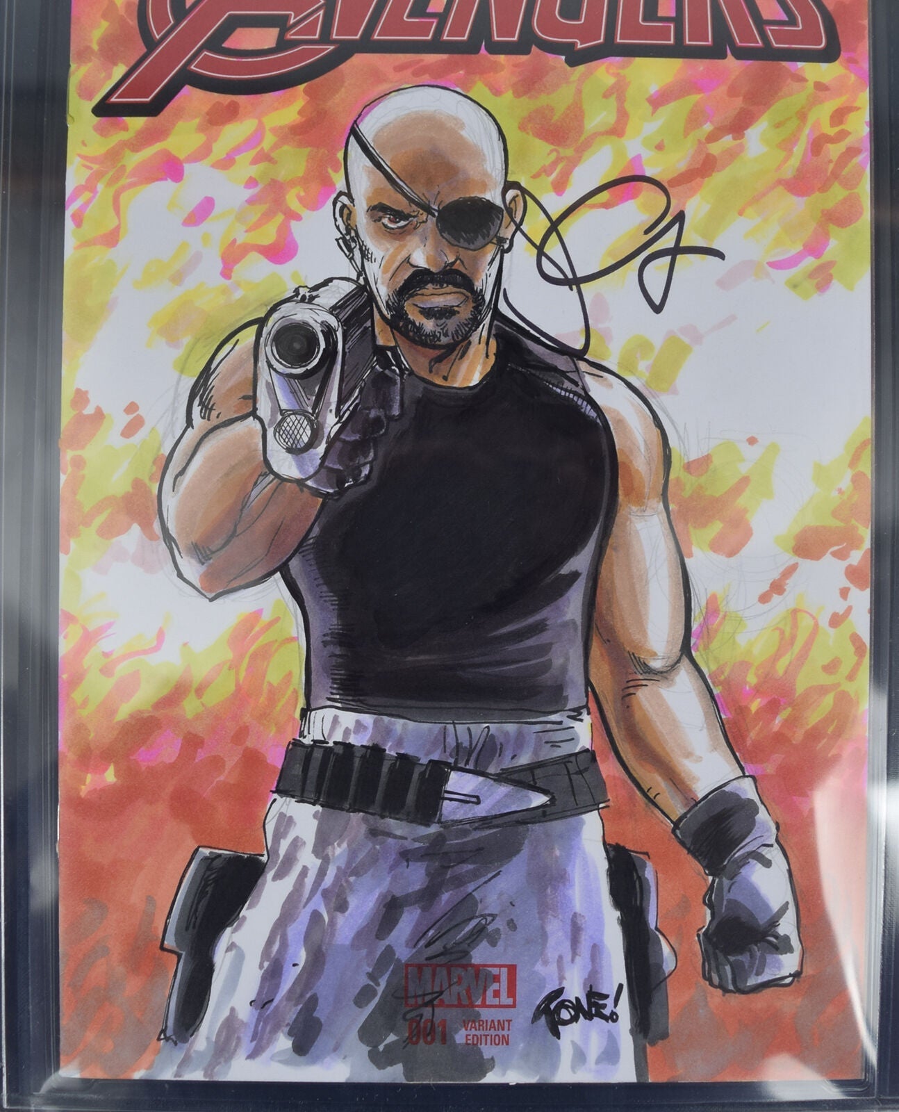 New Avengers 1 CGC SS 9.8 Tone Rodriguez John Carpenter Snake Plissken Sketch