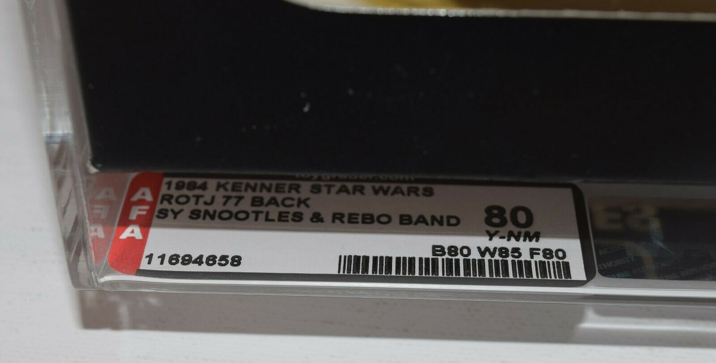 Star Wars ROTJ Sy Snootles Rebo Band Action Figure Kenner 1984 NIB AFA 80 Y