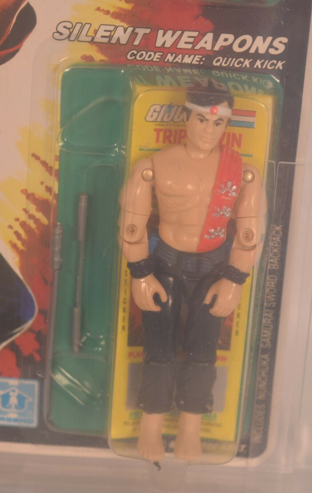 GI Joe ARAH Quick Kick Silent Weapons Action Figure Hasbro 1985 AFA 85