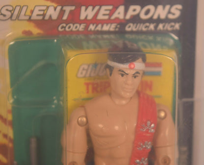 GI Joe ARAH Quick Kick Silent Weapons Action Figure Hasbro 1985 AFA 85