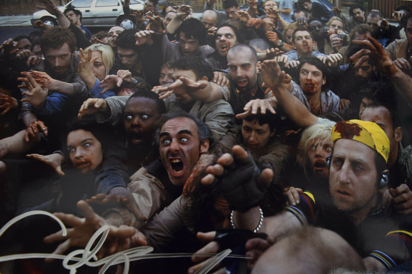 Shaun Of The Dead Edgar Wright Ed Signed Autograph Color Photo Photograph Zombie