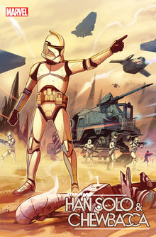 Star Wars Han Solo & Chewbacca #8 B Caspar Wijngaard Attack Of The Clones 20Th Anniversary Variant (12/28/2022) Marvel